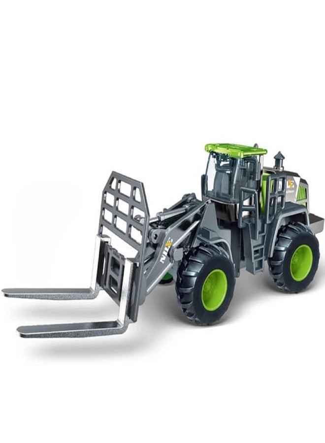 JOYJAY Alloy Vehicle Set | Engineering Vehicle Toy Set | Excavator | Bulldozer | Road Roller | Forklift | Construction Toy Car Model | 4-Piece Set for Kids | Die-Cast Metal Construction Vehicles - Image 3